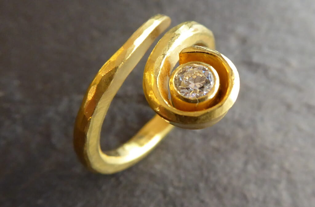 Ring, Gold, Brillant