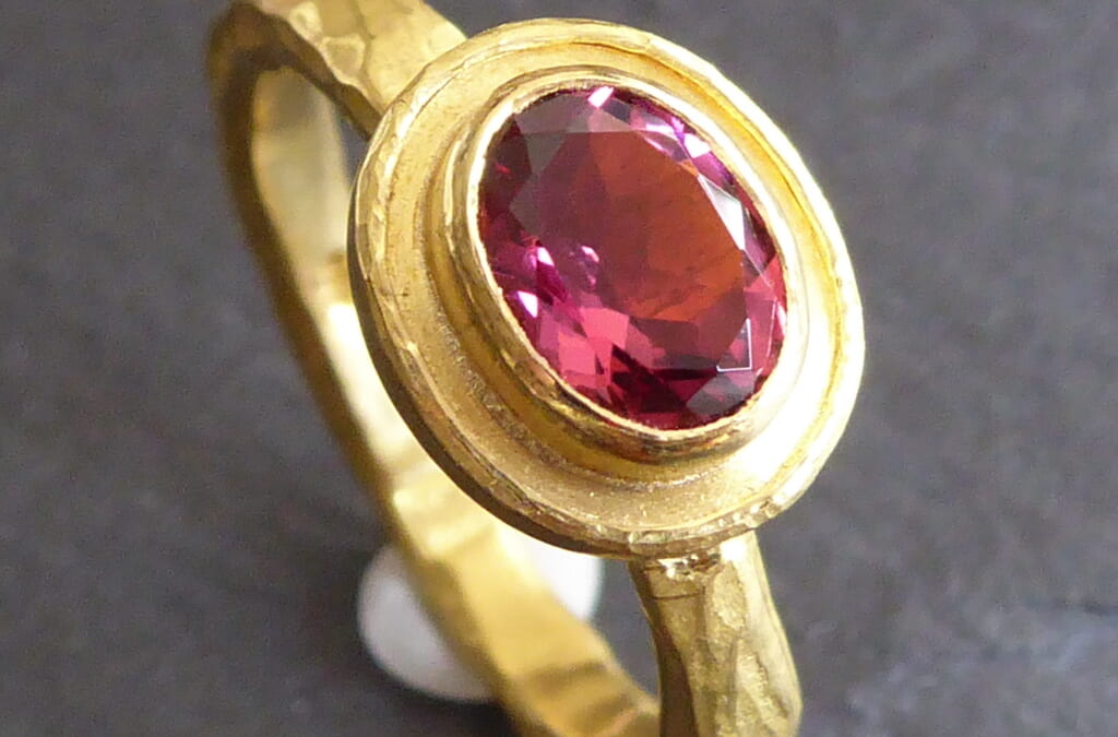 Ring, Gold, Turmalin