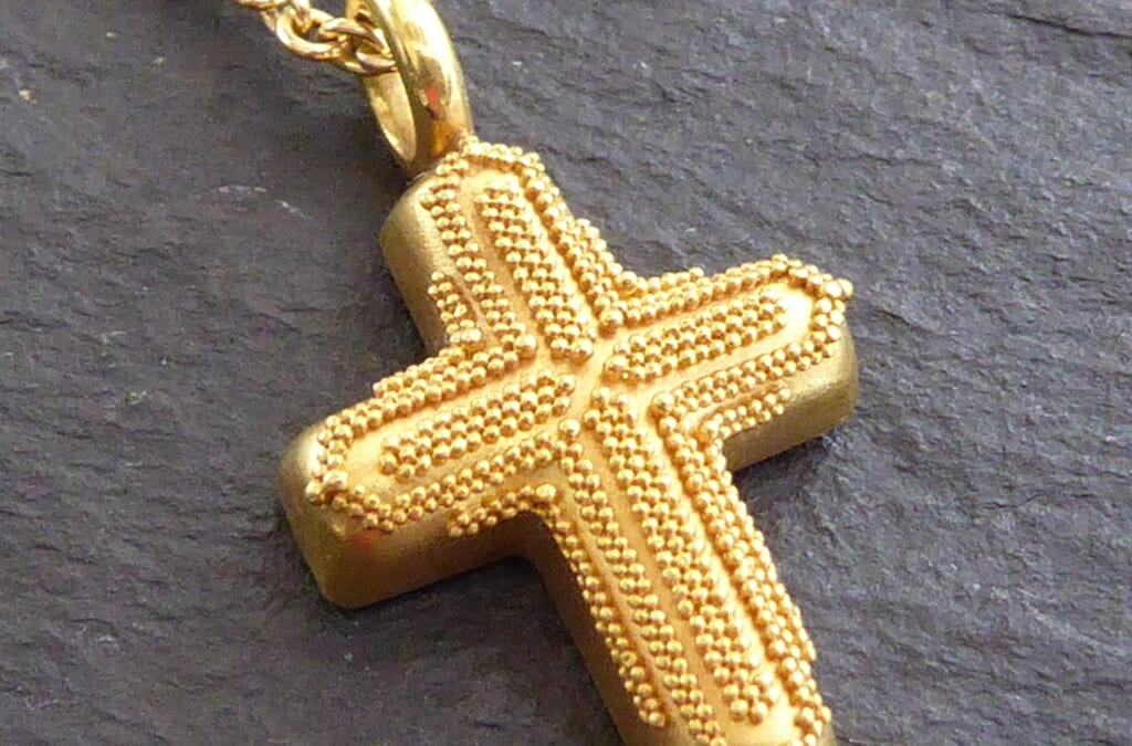Anhänger, Gold, granuliert